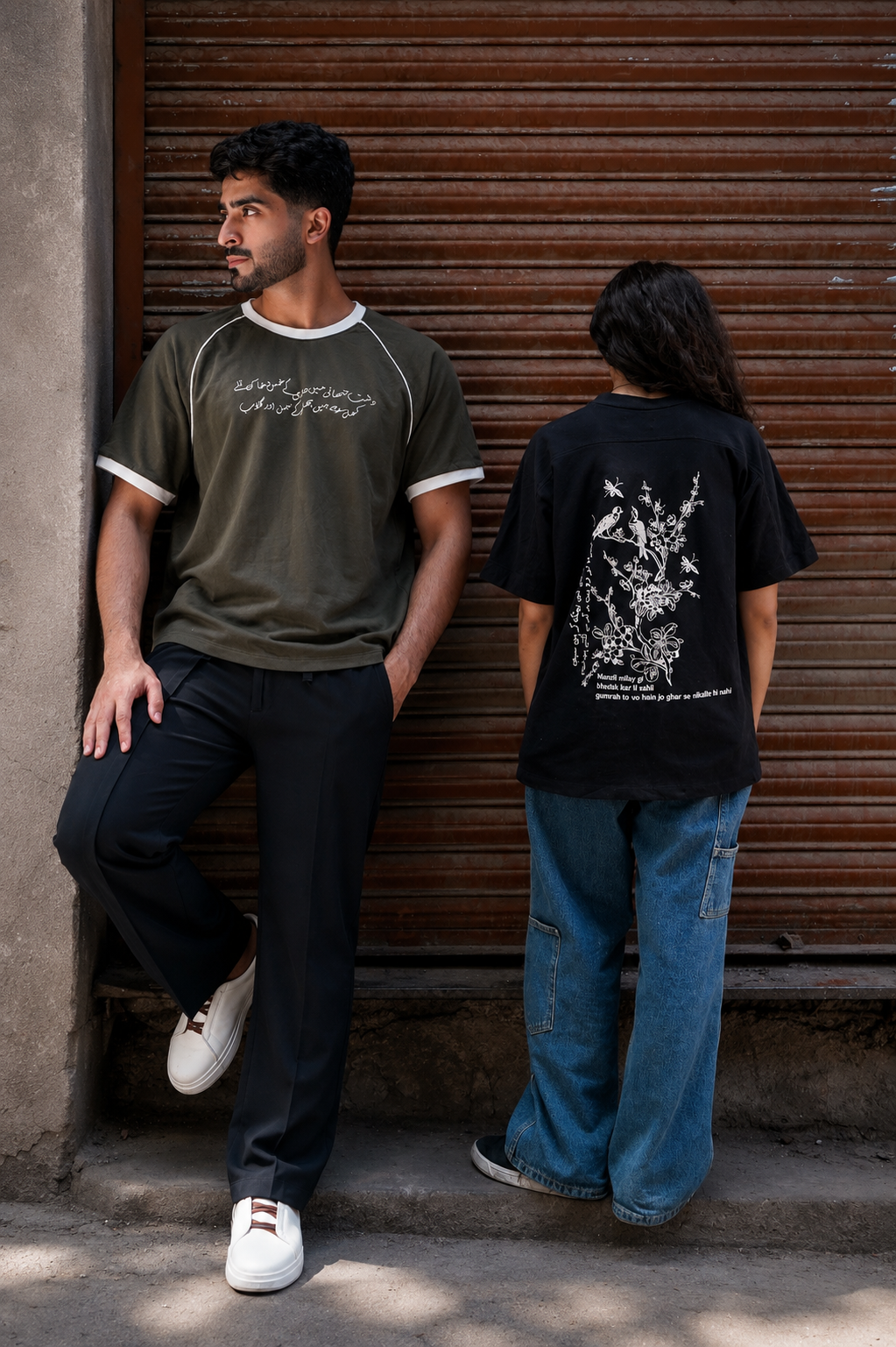 TASAWUR OLIVE GREEN X MANZIL BLACK PACK OF 2